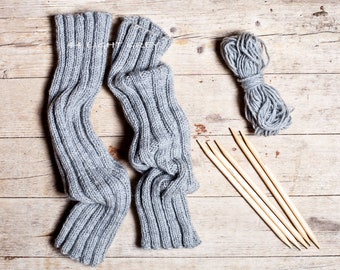 Hand Knitted Pure Wool Warm Winter Leg Warmers