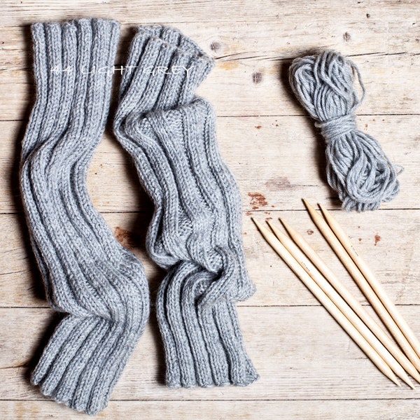 Hand Knitted Pure Wool Warm Winter Leg Warmers