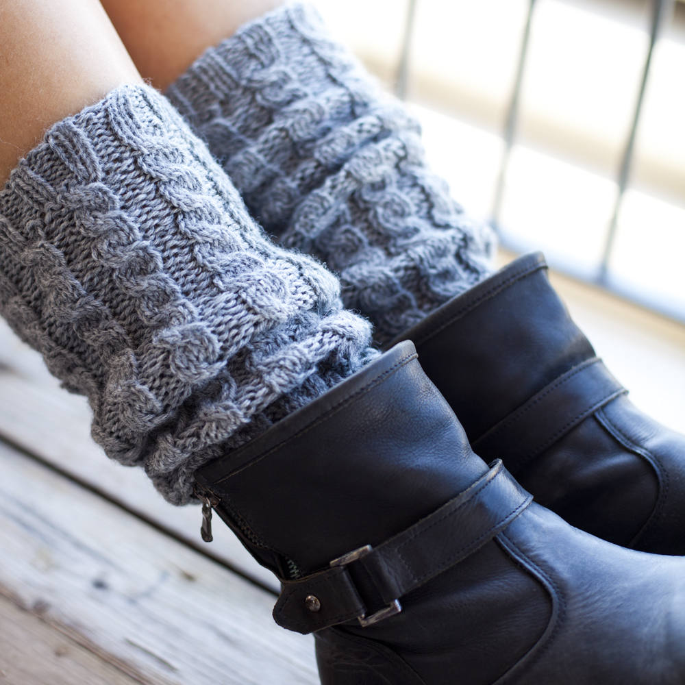 Wool Hand Knitted Cable Knit Adult Leg Warmers Etsy