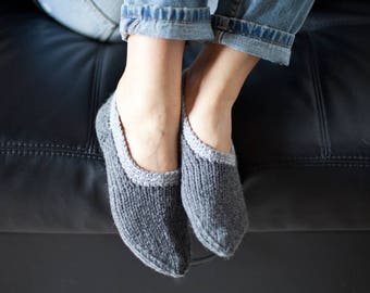 Knitted Pure Wool Home Shoes for Him or Her