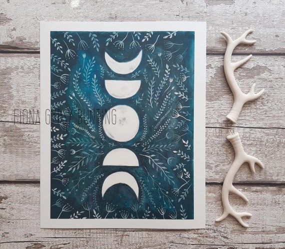 pic Moon Phases Wicca Art etsy