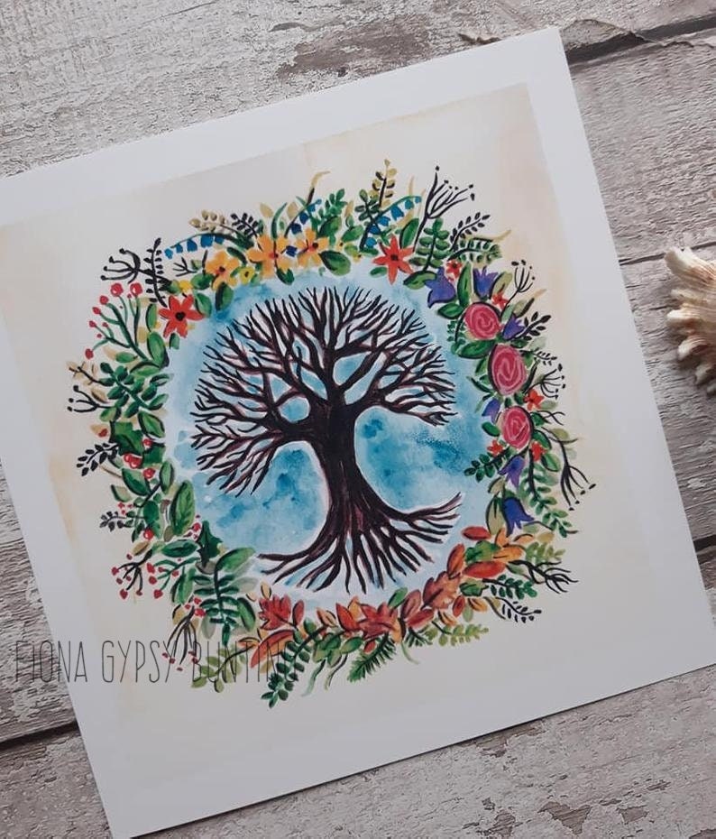 Tree of Life Art Print Tree of Life Wall Art Tree Wall Art - Etsy UK
