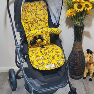 Pram/stroller seat liner-Rubber ducks-Australian made