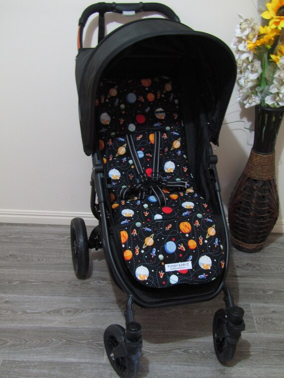 Pram Liner Set universal speedy Spaceships funky Babyz australian