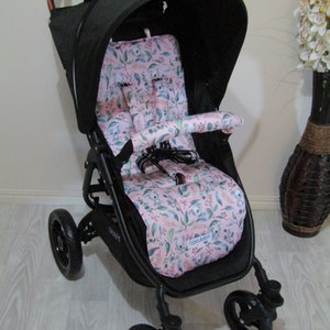 Pram liner set,universal-Australian koalas,pink-Funky babyz,Australian made