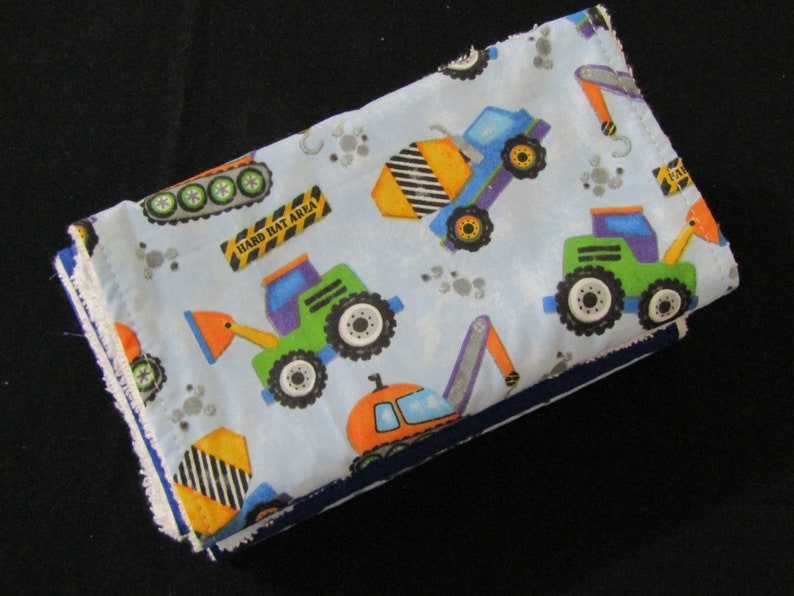 Baby burp cloths pack of 5-Trucks-Made in Australia #40