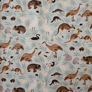 Pram/stroller seat liner-All Australian animals-Australian made