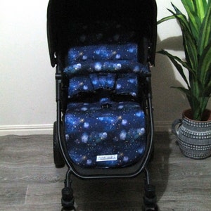 Pram liner set,universal-Cosmic universe-Funky babyz,Australian made