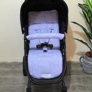 Forro de assento para carrinho de bebê - Jasmine videiras, roxo - Fabricado na Austrália