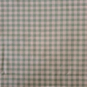Pram/stroller seat liner-Pastel green gingham,small squares organic-Australian made