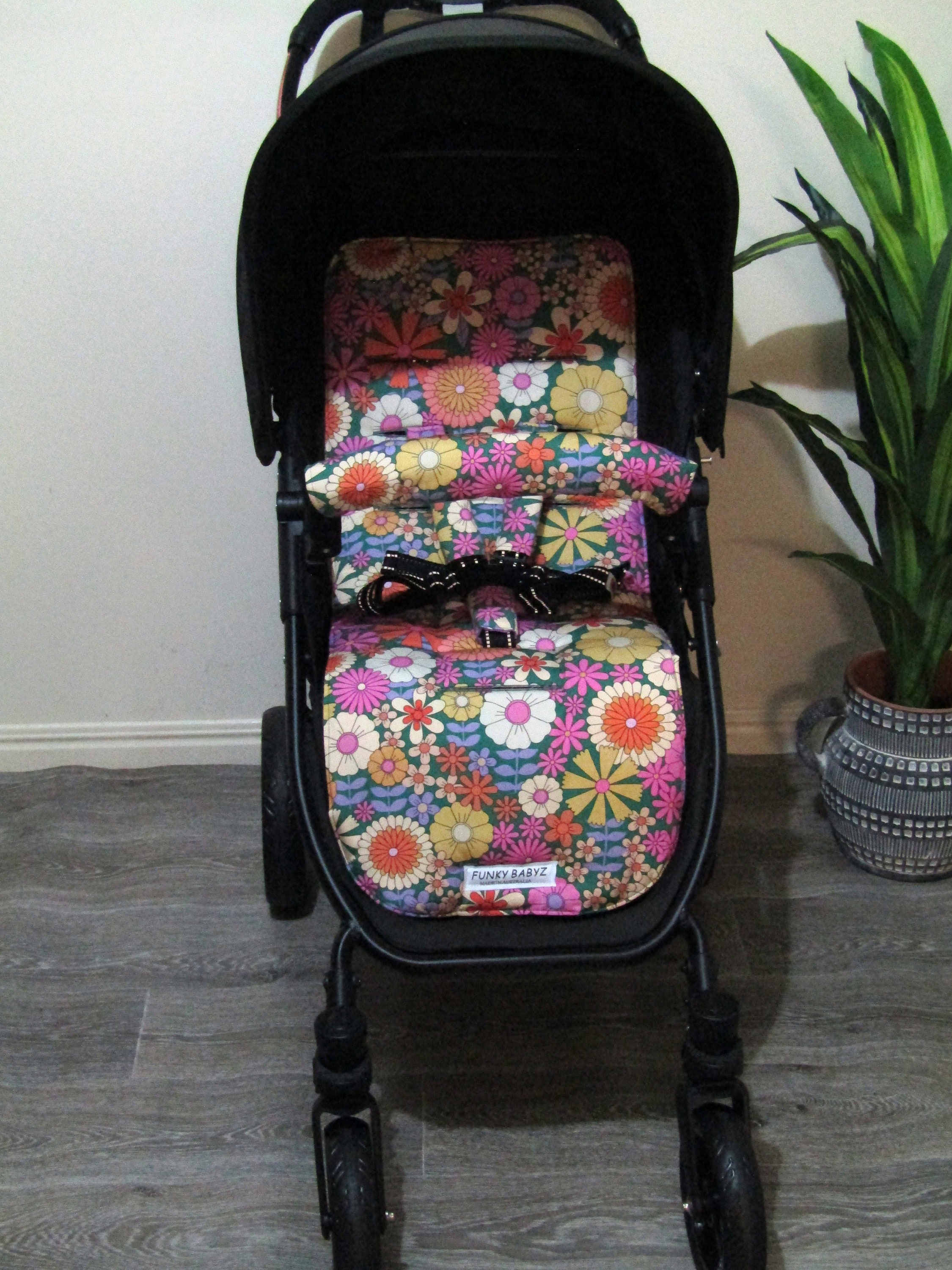 Floral pram liner sale