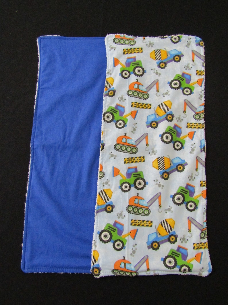 Baby burp cloths pack of 5-Trucks-Made in Australia #40