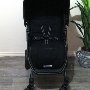 Pram/stroller seat liner-Midnight black-Australian made.