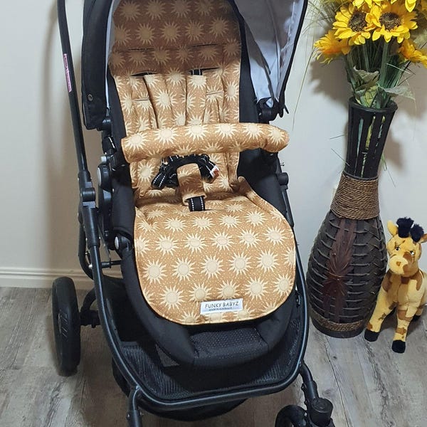 Pram/stroller seat liner-Boho suns-Australian made