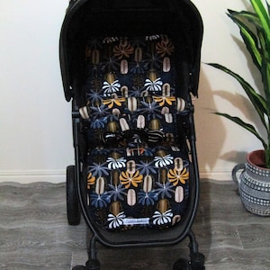 Forro para assento de carrinho de bebê - Flores de Banksia australianas - Fabricado na Austrália