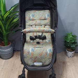 Forro de assento para carrinho de bebê/carrinho de bebê - Flores do interior australiano - Funky babyz, feito na Austrália