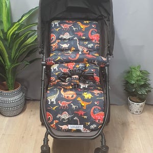 Pram/stroller seat liner-Land of the dinosaurs-Funky babyz,Australian made