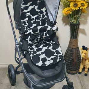 Pram/stroller seat liner-Cow patches-Australian made