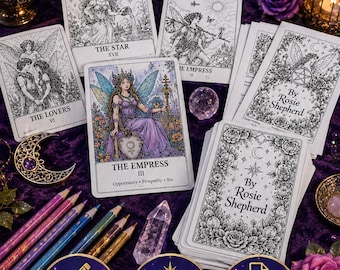 Fairy Tarot Coloring Cards pdf