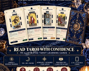 Easy Reading: 78 Printable Tarot Cards Printable
