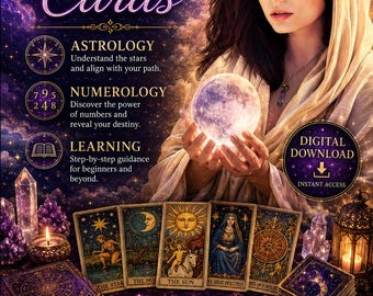 Tarot Cards, Astrology, Numerology Learning (Digital Download)