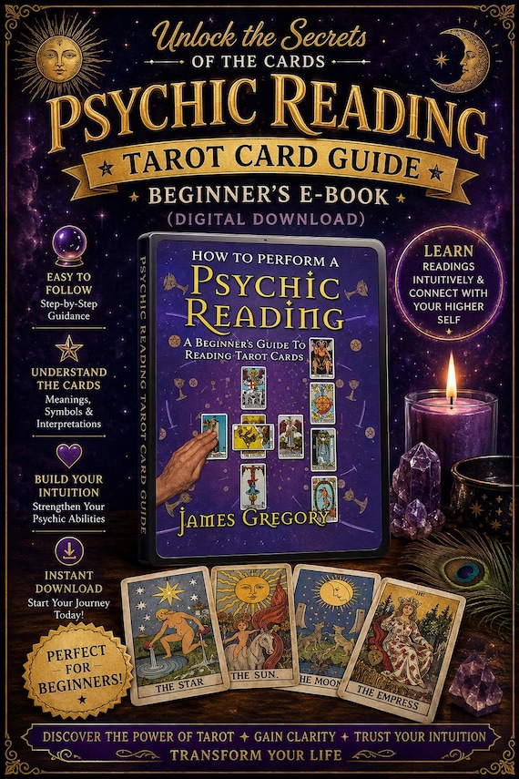 Psychic Reading Tarot Card Guide - Beginner's E-Book (Digital Download)