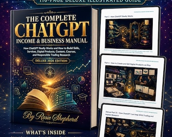 ChatGPT Business Manual, AI Side Hustles, Etsy Digital Products (PDF Download)