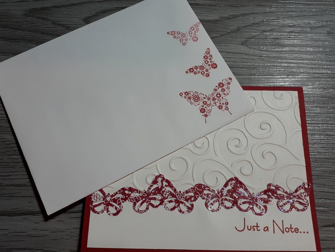 Handmade Butterfly Card - Add Any Sentiment - Etsy