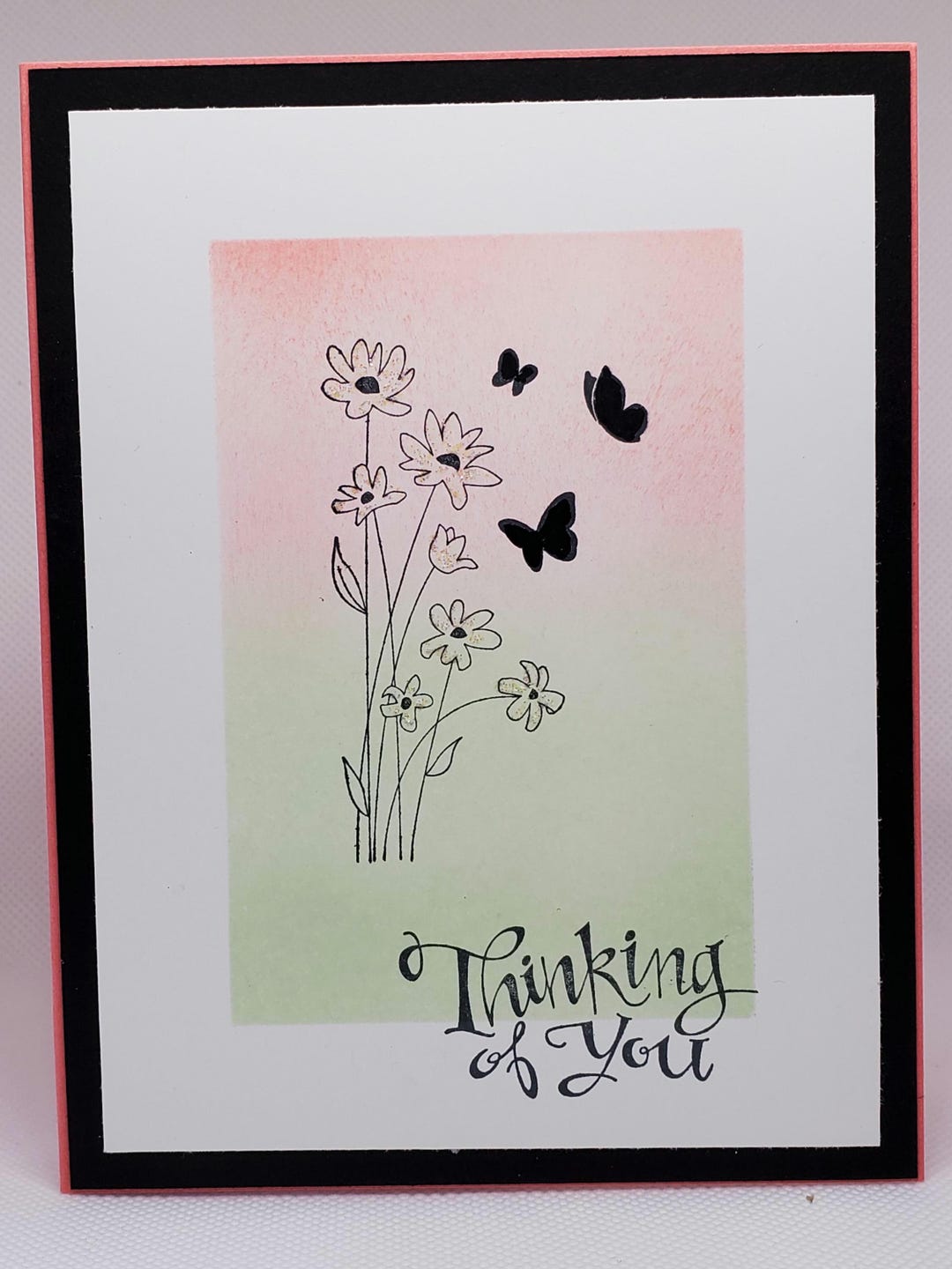 Handmade "thinking of You" Card - Etsy