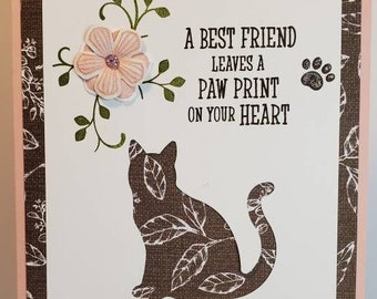 Handmade Pet Sympathy Card