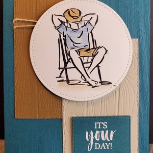 Handmade Masculine Greeting Card