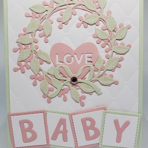 Carte d'amour de bébé faite main