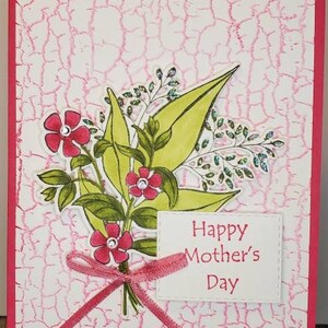 Tarjeta del Día de la Madre hecha a mano