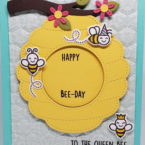 Carte personnalisable Happy Bee-Day