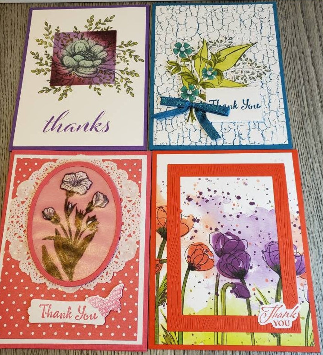 Handmade Thank You Cards - Etsy