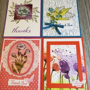 Tarjetas de agradecimiento hechas a mano