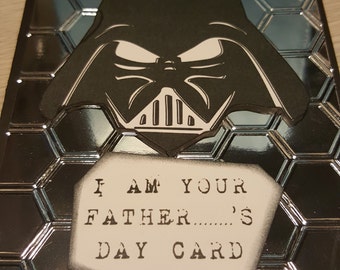 Handmade Father's Day Card - Darth Vader