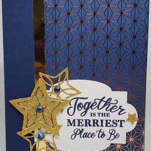 Carte de Noël faite main - Bougies de Noël