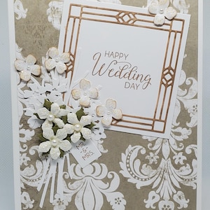 Carte de mariage faite main