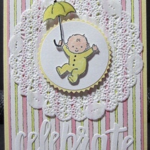Tarjeta Handmade Celebrate Baby