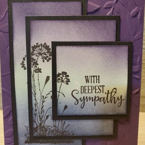 Carte de sympathie faite main