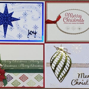 Cartes de Noël faites main