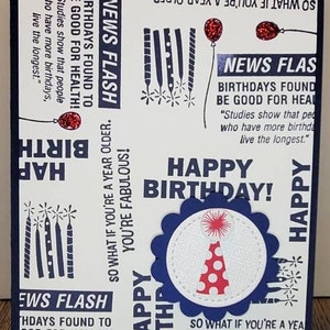 Carte d’anniversaire masculine faite à la main