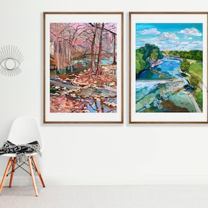 Texas River Art Print Comal River Tubing New Braunfels Print Austin Art Gift River Vacation Print Signed Art Texas Hill Country image 9