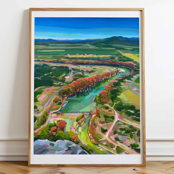Frio River Painting: Garner State Park Art Print