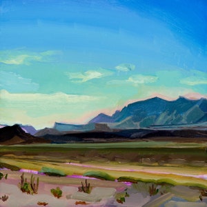 West Texas Art | Big Bend Print | Marfa Art Print | Texas Desert Sky Wall Art | Big Bend National Park Art | Texas Park Art | Chihuahuan