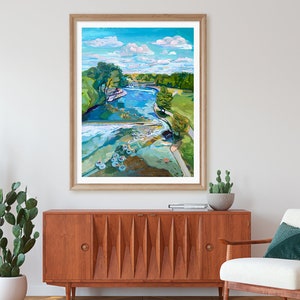 Texas River Art Print Comal River Tubing New Braunfels Print Austin Art Gift River Vacation Print Signed Art Texas Hill Country image 8