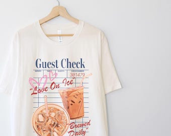 Iced Coffee Lover T-Shirt: Oversized Graphic Tee