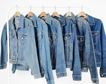 80s denim jacket outfit