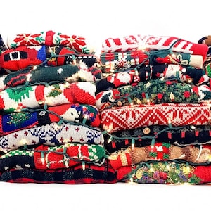 Vintage Ugly Christmas Sweaters All Sizes Tacky Christmas Sweaters